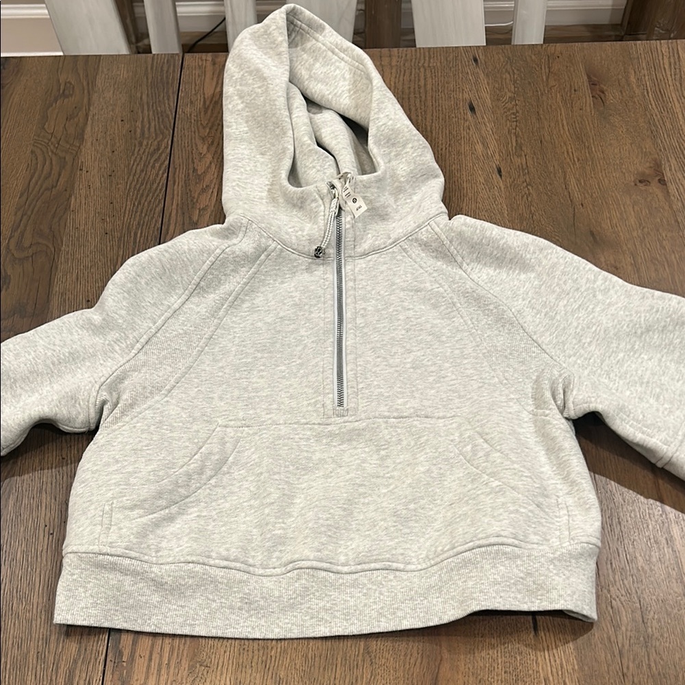 Cozy Gray Hoodie with Half-Zip